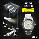 K6 RELOJ MATRIX + LINTERNA Y MULTIHERRAM