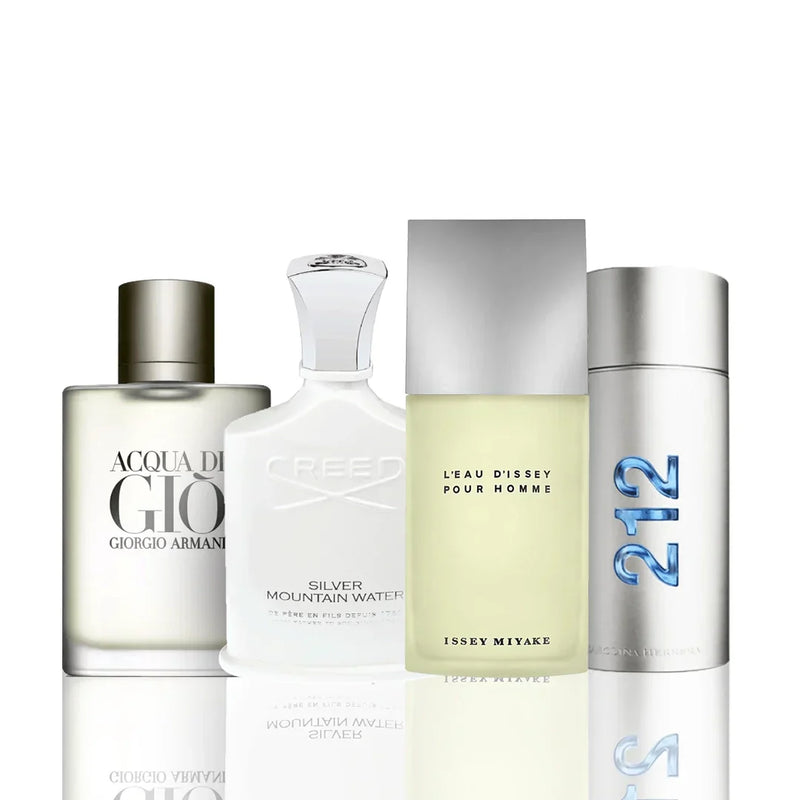 Combo 4 Perfumes - Issie Miyake + Acqua Di Dio + Creed Silver + 212 Vip Nyc 100ML