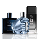 Combo de 3 Perfumes - Bleu de Chanel + Diesel Only The Brava + 212 VIP Black