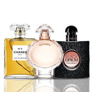 Combo de 3 Perfumes - Chanel N5 + Olympea + Black Opium