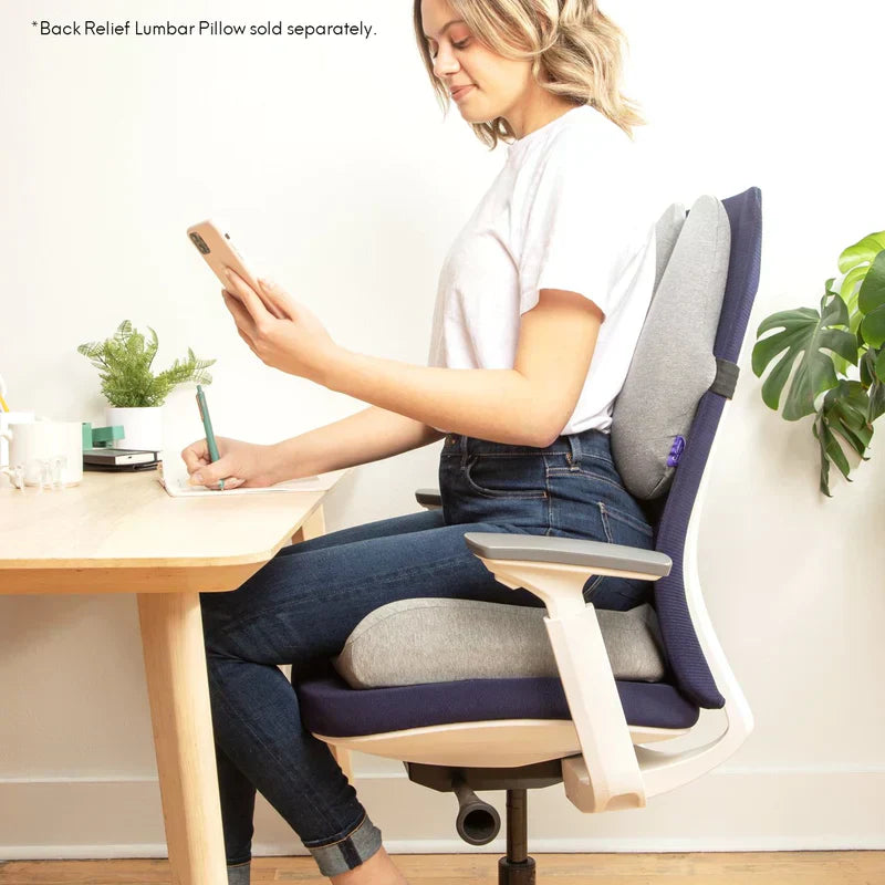 ComfortPro™ - Cojín Ergonómico para Oficina: Mejora de Postura y Descanso